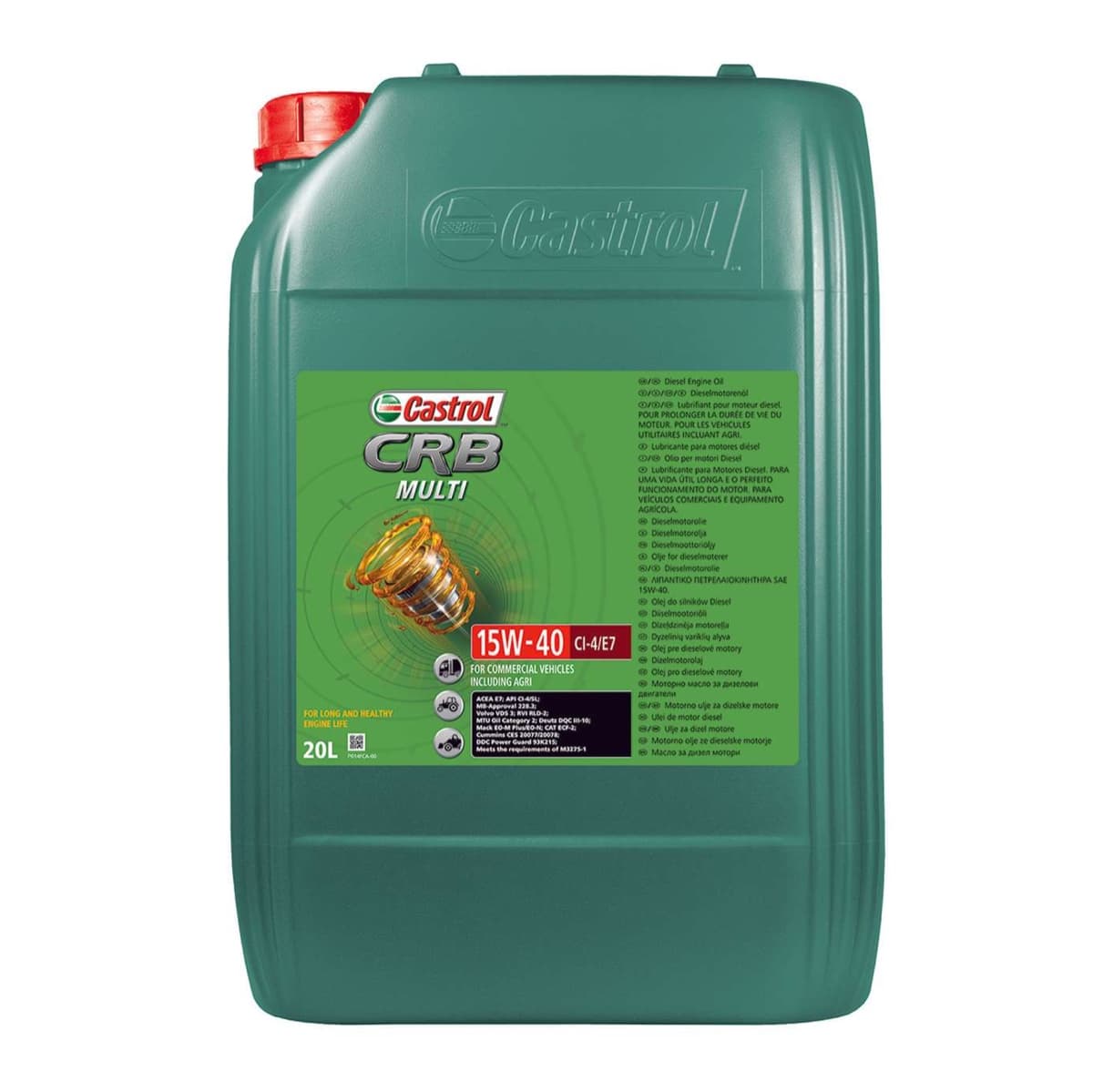 Aceite Castrol CRB Multi 15W-40 CI-4/E7 20 L