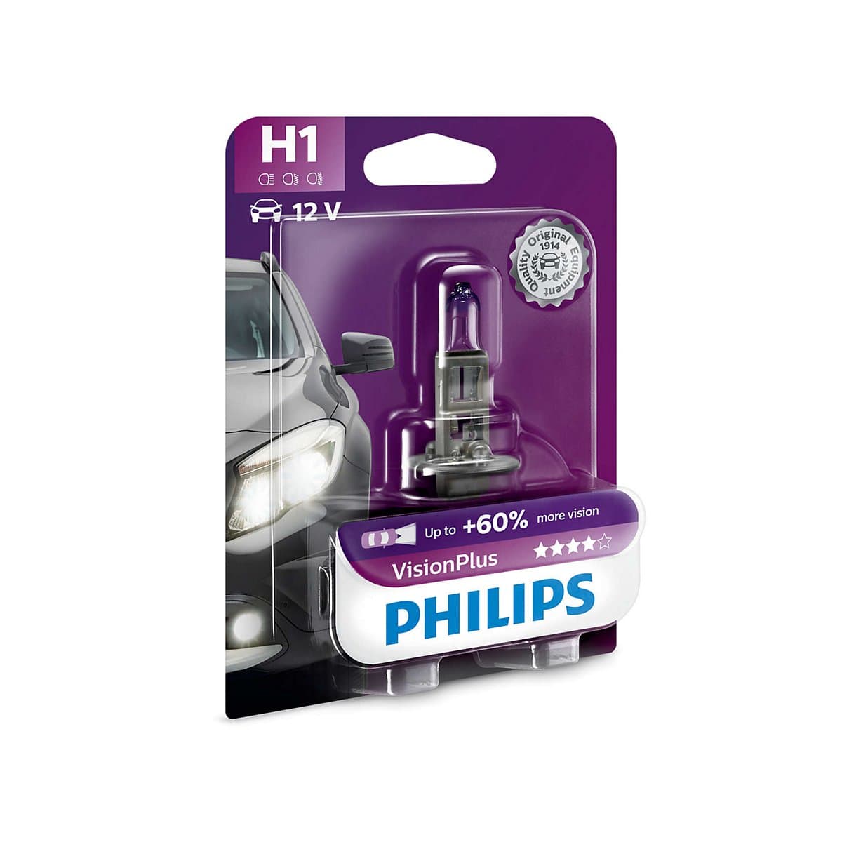 Lámpara Philips VisionPlus H1 12258VPB1