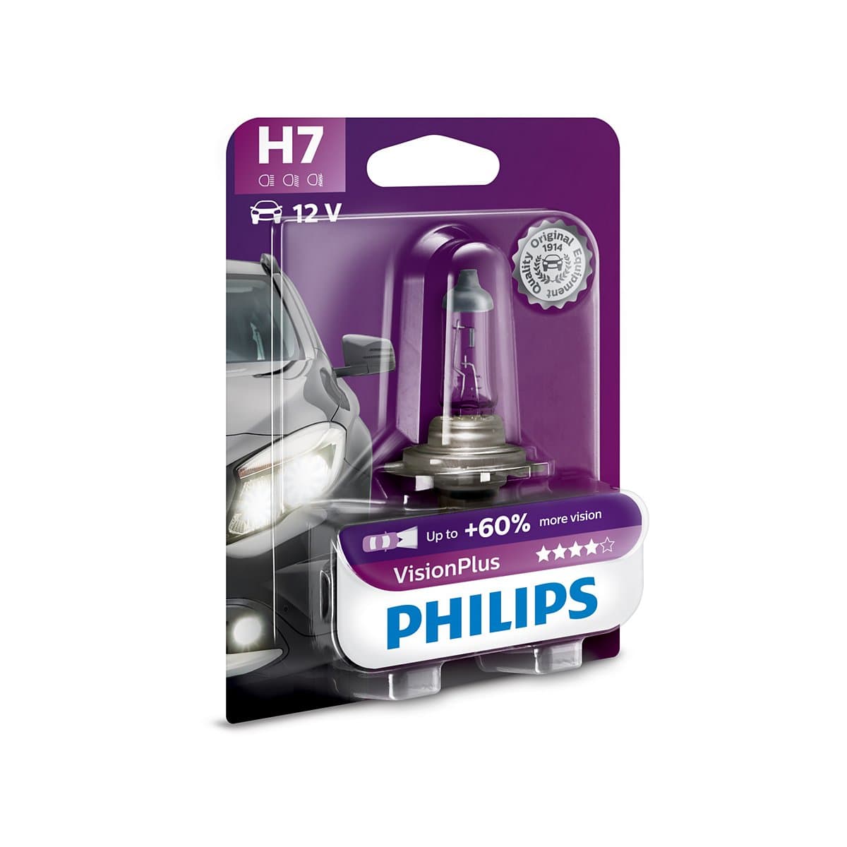 Lámpara Philips VisionPlus H7 12972VPB1